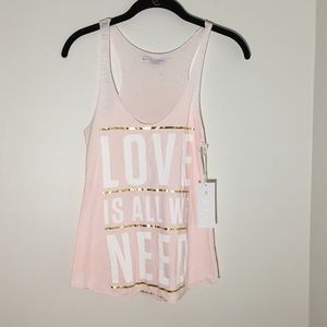 Spiritual Gangster Love Is All We Need Racer Tank